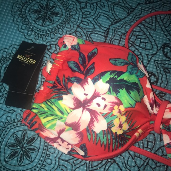 🦋 HOLLISTER TOP bathing suit ❤️🔥size L  NWT - Picture 3 of 6